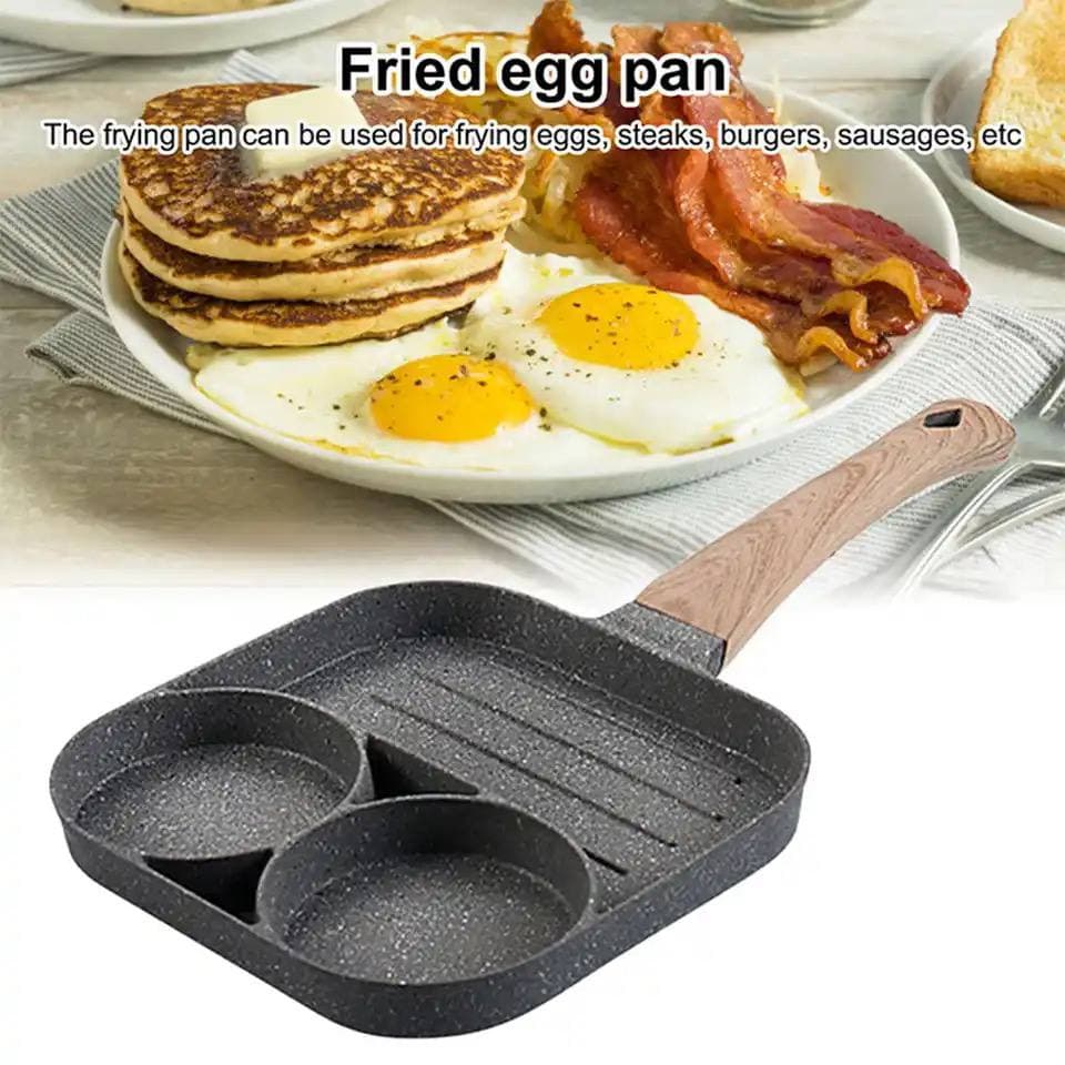 3 HOLES THICKENED NONSTICK INDUCTION FRYING PAN - image 1