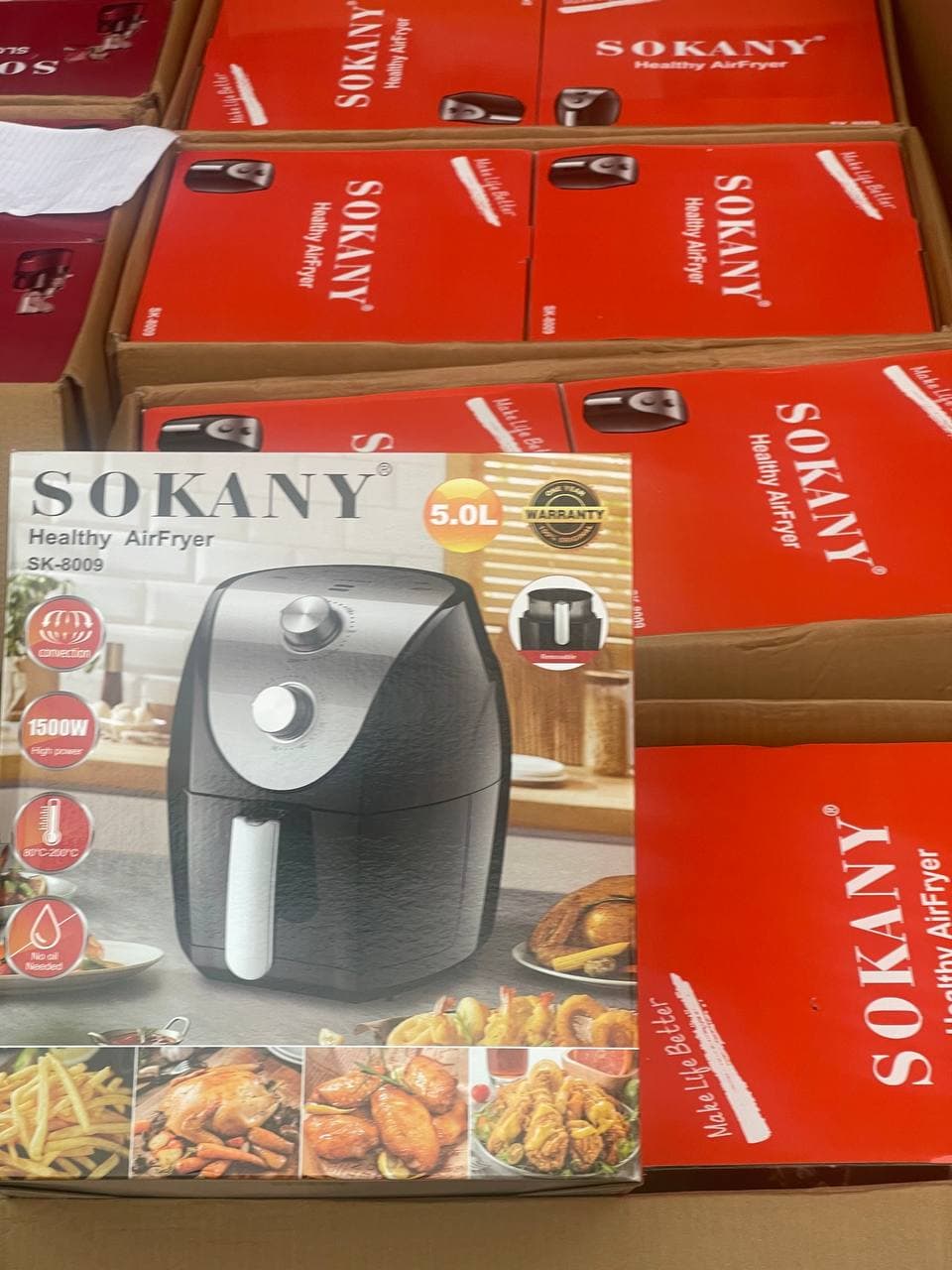 5L SOKANY HIGH TECH 150WATT OIL-FREE HEALTHY AIR FRYER (HIGHLY RECOMMENDED) - image 1