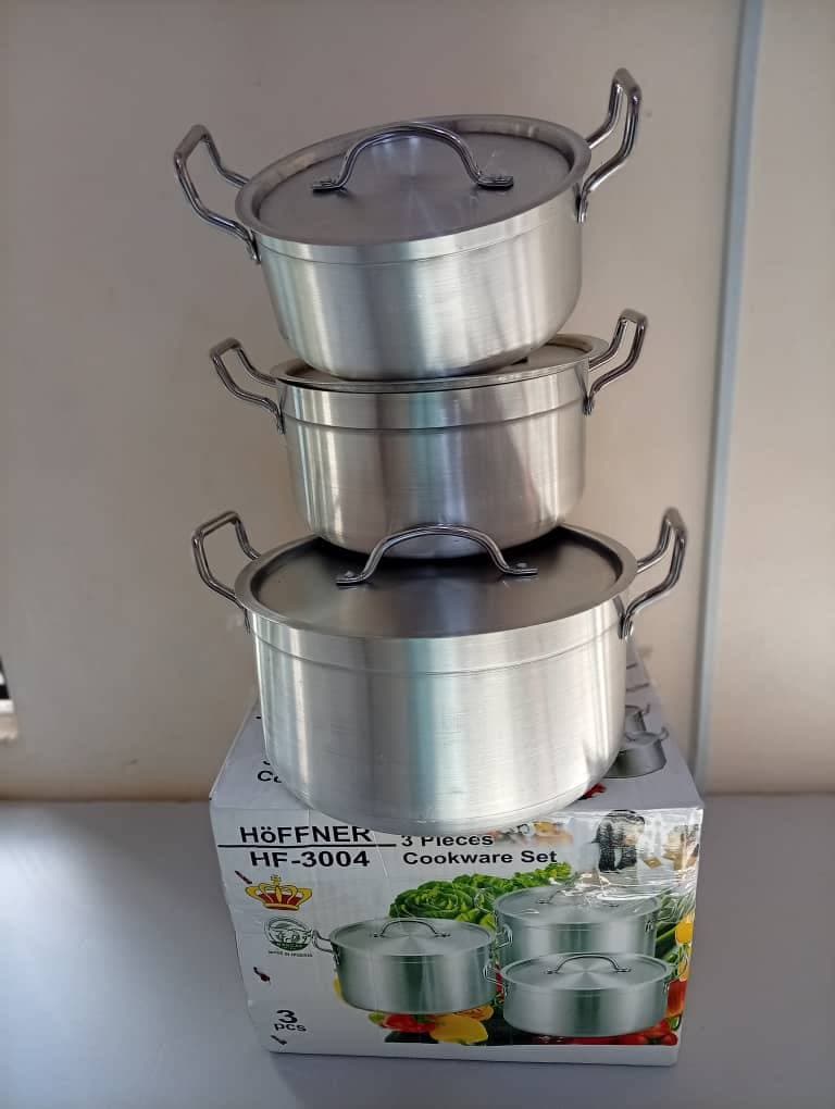 3PCS HOFFNER THICKENED ALUMINUM POT / COOKWARE SET (MODEL 3004) - image 1
