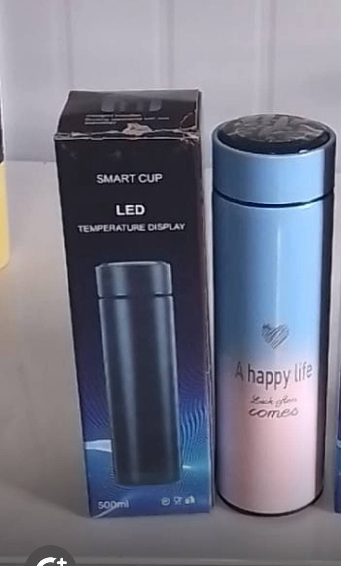 THERMOS INTELLIGENT GRADIENT STAINLESS STEEL TEMPERATURE DISPLAY CUP - image 1