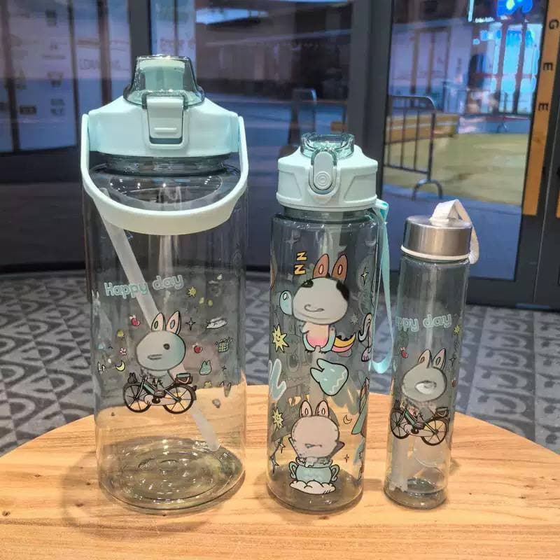 3PCS/SET HIGH QUALITY CUTE CARTOON WATER BOTTLE - image 1